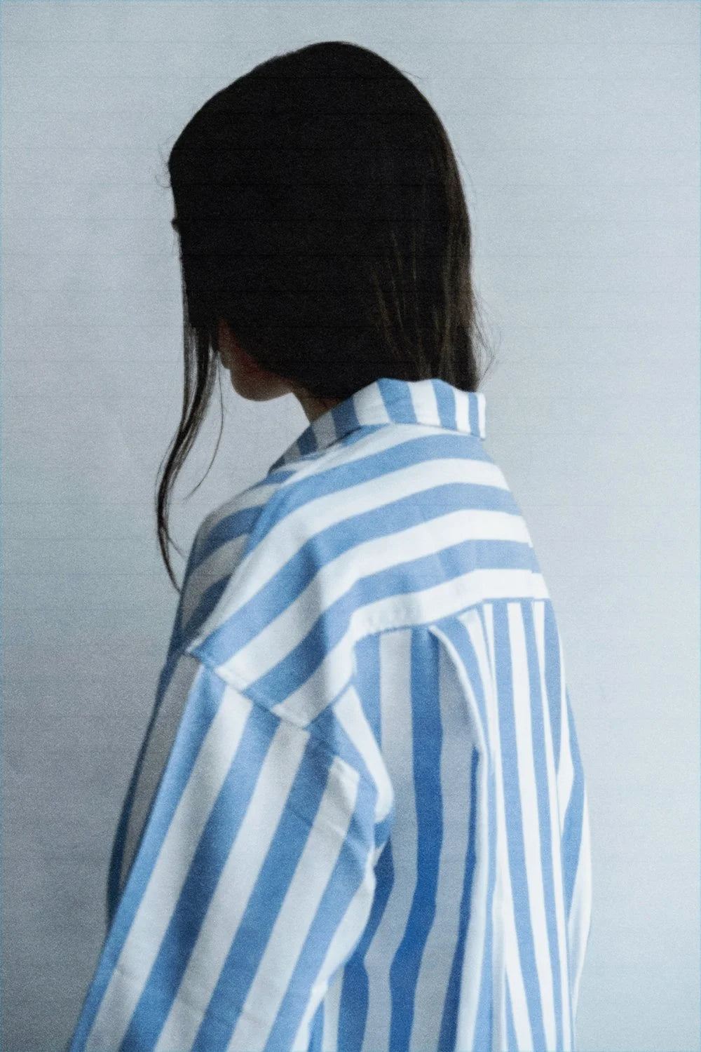 fig. 4: The Shirt in Blue & White Pool Stripes