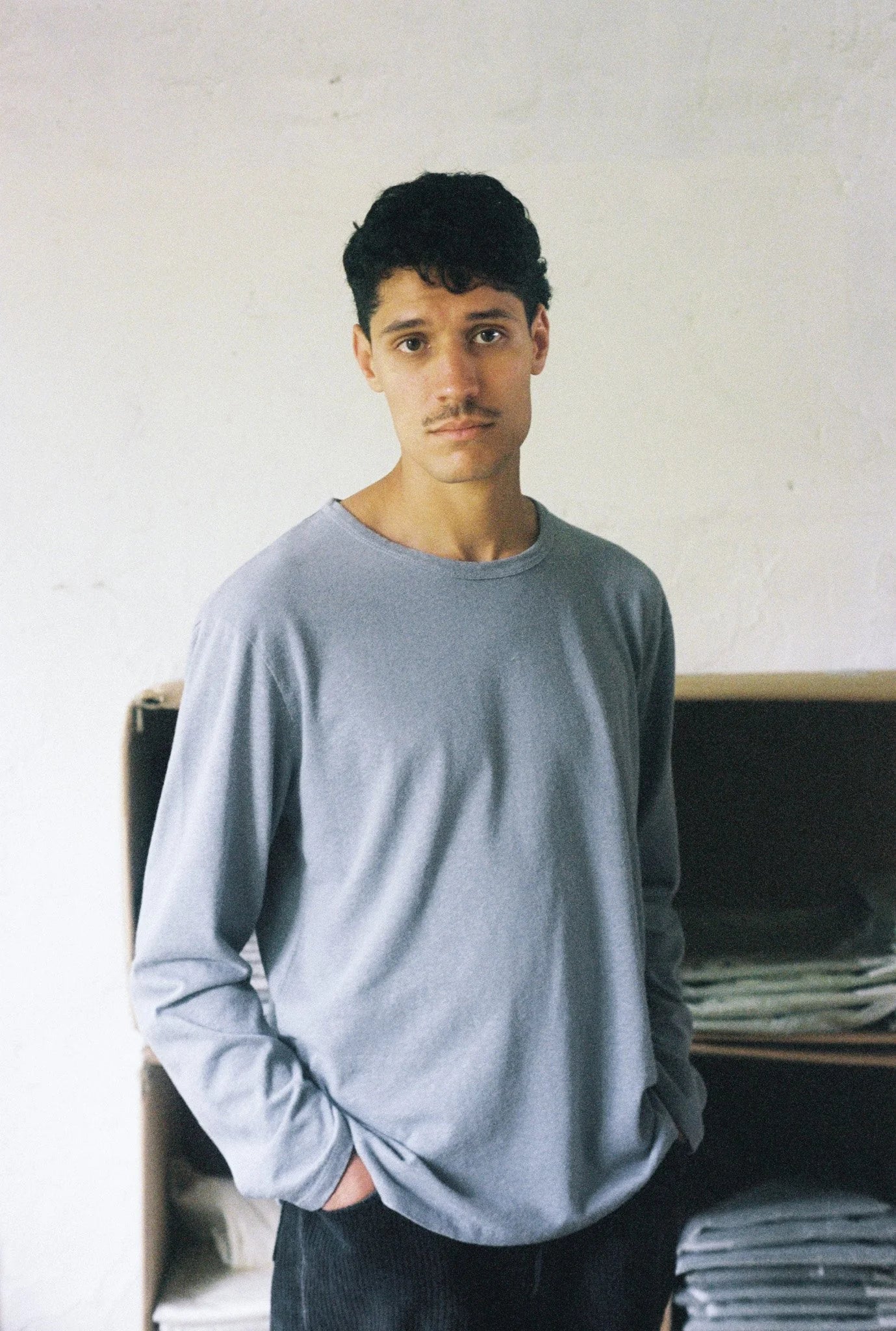 fig. 6: The Long Sleeve T-Shirt in Bluestone