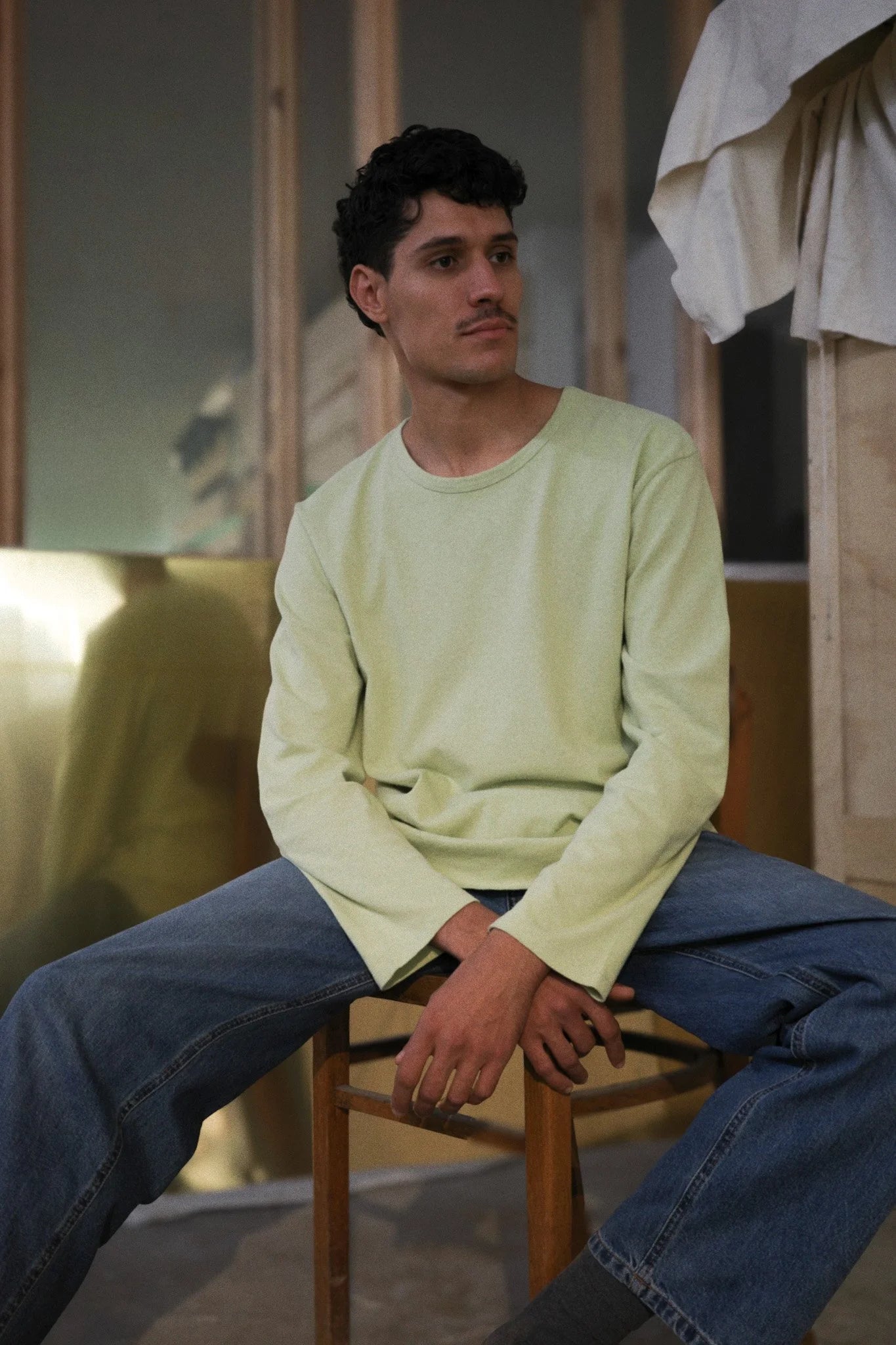 fig. 6: The Long Sleeve T-Shirt in Pistachio