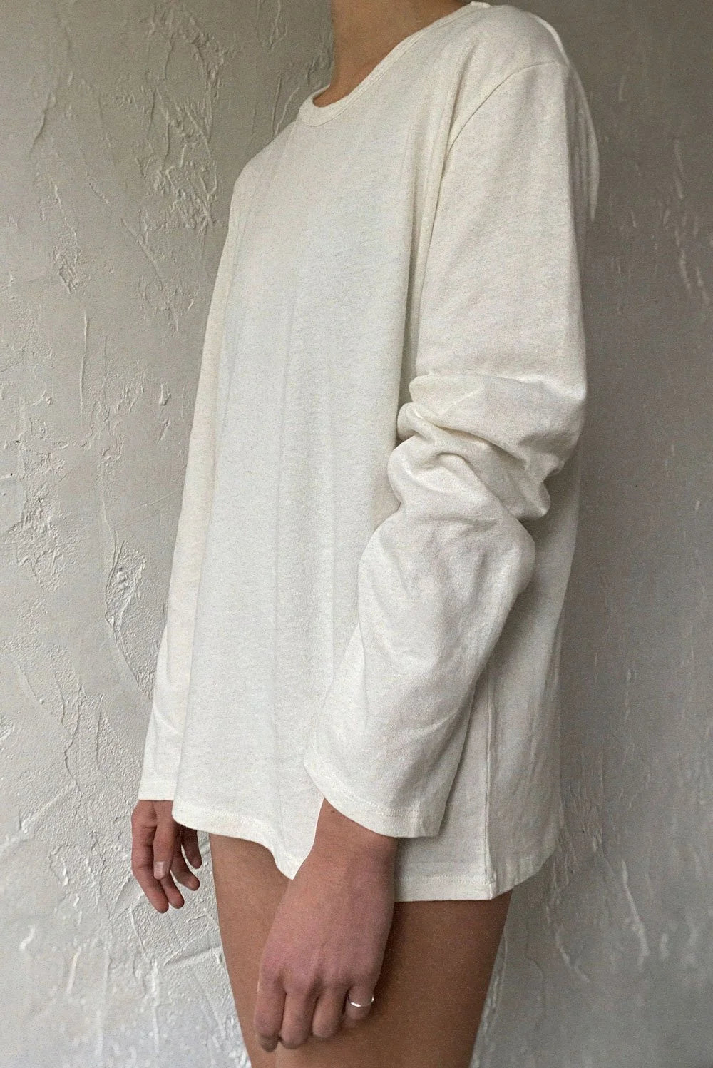 fig. 6: The Long Sleeve T-Shirt in Vanilla